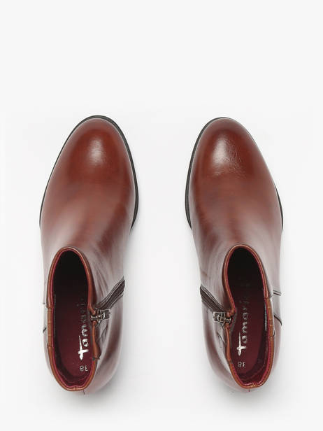 Enkellaarsjes Met Hak Uit Leder Tamaris Bruin women 45 ander zicht 4